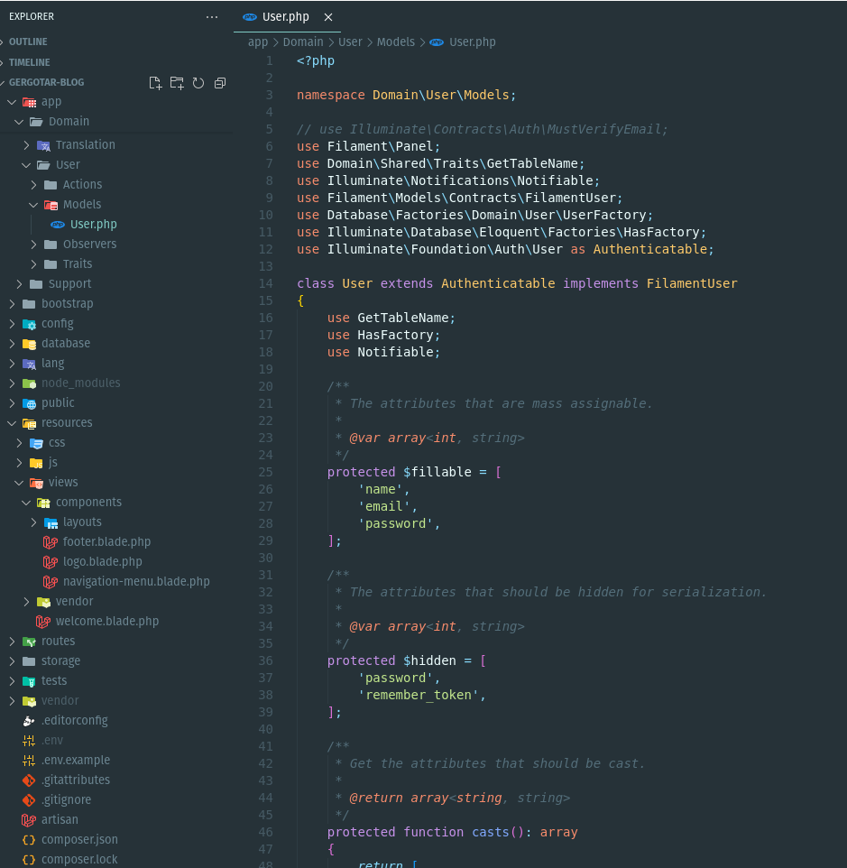 VS Code with Material theme