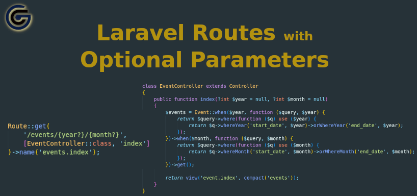 Laravel Routes with Optional parameters